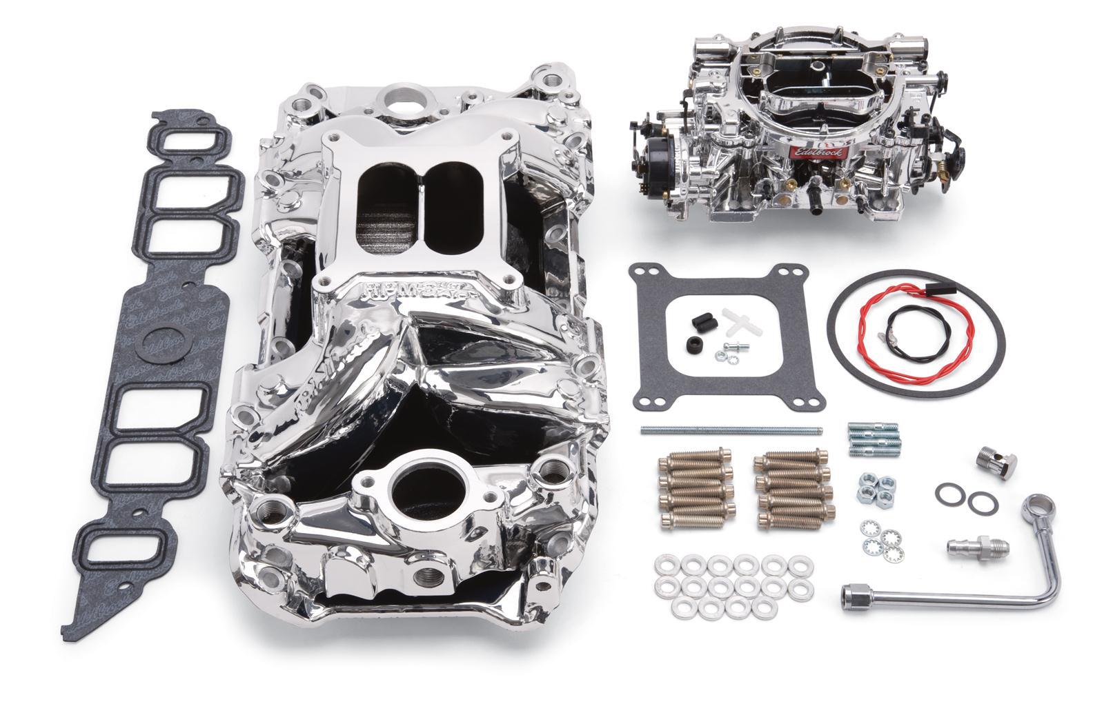 Edelbrock, Intake Manifold, Carburetor, Thunder Series, AVS, Carb ...