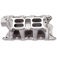 Ford 351W Intake Manifold, Dual-Plane, Dual Quad High Rise Performer RPM, AIR-GAP, Small Block Ford SBF