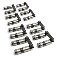 SBC 350 Retro-Fit Tie Bar Hydraulic Roller Lifters 350 383 400 Small Block Chevy - Set of 16 Reduced Travel & Axle Oiling .300 Tall