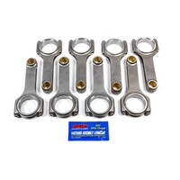 5.700" LJ 4340 H-BEAM CONRODS, 12 Point ARP 8740 bolts, SBC Chevy 350 Small Block, 6570021