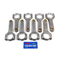 Connecting Rods, Forged H-Beam, ARP 2000 12-Point bolts. 6.250 in. Length, Chevy, Small Block, Set of 8