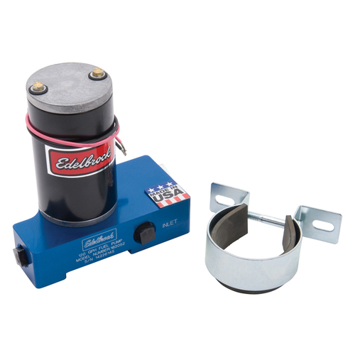 Blue Electric Fuel Pump,  480+ Hp, 3/8", 6.5 psi, 120 GPH, Quiet Flo, No regulator is required