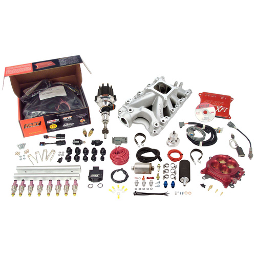 3035351-05 XFI 2.0 Ford Windsor EFI Kit w/ Red Throttle Body and 550 HP Pump