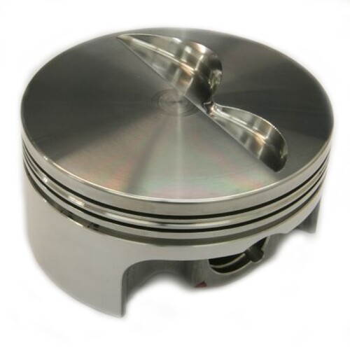 4.155'' +030" Flat Top Stroker Pistons SBC 434 SMALL BLOCK CHEVY 23 deg, 4032 Forged,  -5.0cc CH 1.000"