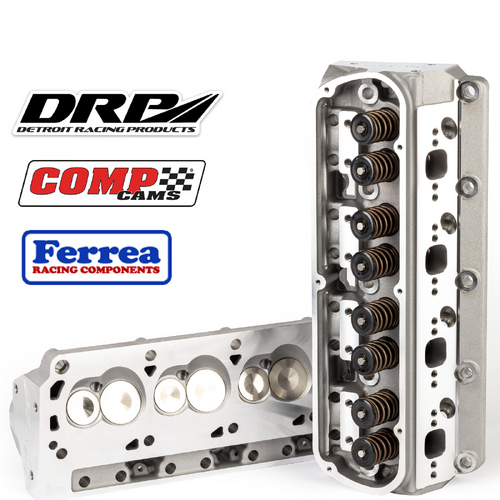 " PAIR"170cc Assembled  Ford V8 SBF 289 302 351W Windsor Aluminium Alloy Cylinder Heads. Hydraulic Roller