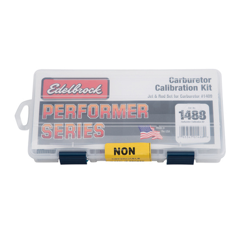 Carby Calibration & tune kit, Rods & jets. (Suits Edelbrock 1409, Performer series carb)