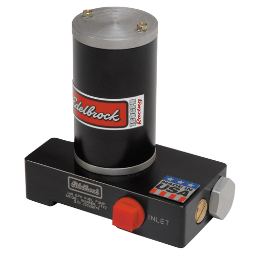 Black Electric Fuel Pump, Quiet Flow High Volume 160 GPH, black, 1000+, HP, 1/2", 12 psi, External