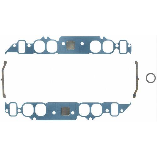 Big Block Chevy, 396, 454 Intake Inlet Manifold Gaskets, suits Oval Ports. 2.050" x 1.820", Composite, Mark 4 with upper bolt holes. BBC